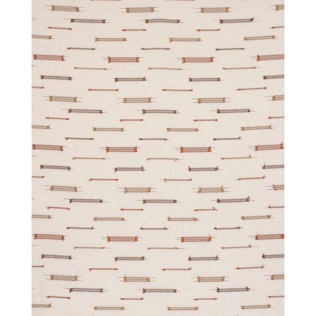Elysia Sheer is a gauzy double-width fabric that filters light beautifully. Broken horizontal stripes with clipped yarns...