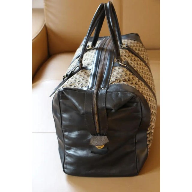 Large Goyard Boston Bag, Large Goyard Duffle Bag for Women and Men by Goyard, 1970s For Sale - Image 11 of 16