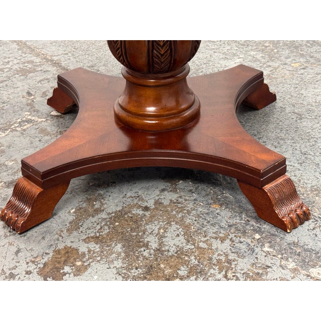 Compass Star Inlaid Accent/Center Table For Sale - Image 10 of 12