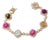 Bochic “Capri” Vintage Multi Fancy Sapphire & Ruby Bracelet Set In 18K & Silver For Sale