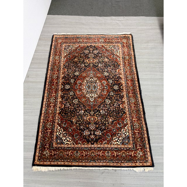 Design Plus Gallery presents a 4ft x 6ft Persian Area Rug. The rug has a center medallion with traditional colors that is...