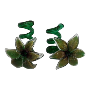 Murano Glass Candle Holders - A Pair