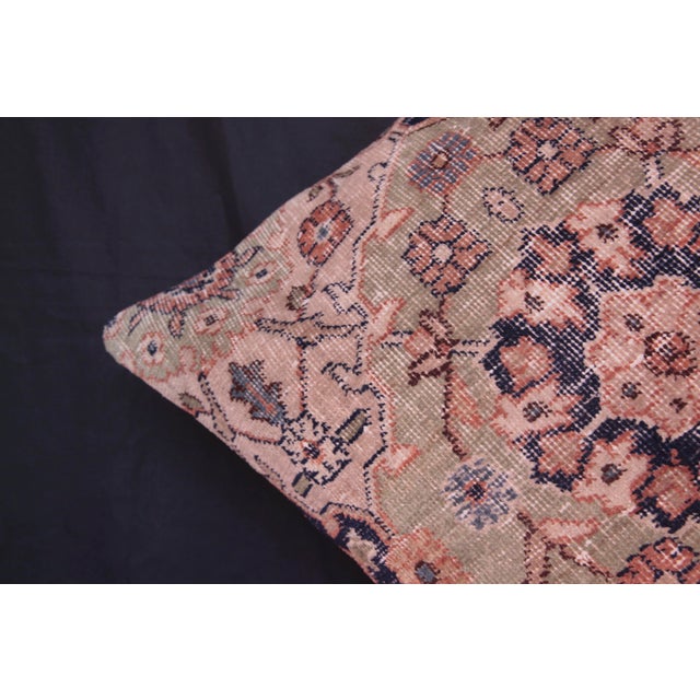 Late 20th Century Decorative Throw Rug Pillow -20'' X 20'' For Sale - Image 5 of 12