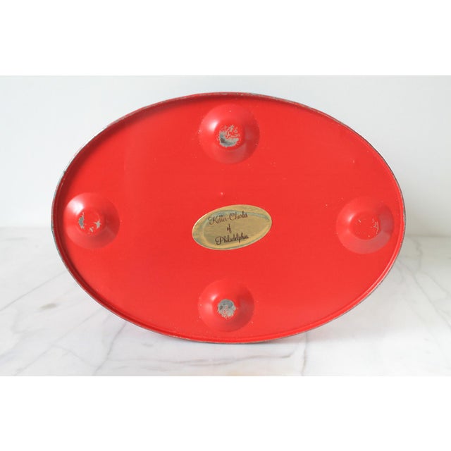 Vintage Keller Charles of Philadelphia Waste Basket “The World in Hemisphere” For Sale - Image 11 of 11