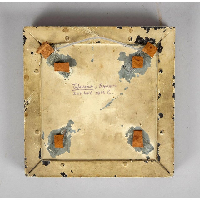 18th Century Lead Tile, Talavera Spain For Sale - Image 4 of 6