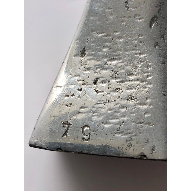 1970s Aharon Bezalel, Aharon Bezalel Israeli Modernist Sculpture 2 Parts Minimalist Aluminum or Steel, 1979 For Sale - Image 5 of 14