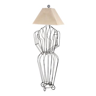 1960s Vintage John Risley Sculptural Figure Lamp For Sale