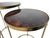 Brass Modern Brass and Pen Shell Nesting Accent Tables by Crate and Barrel For Sale - Image 8 of 12