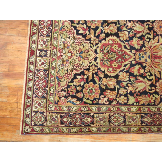 Zabihi Collection Lavar Kerman Collectible Caliber 19th century Rug - 4'1" x 6'8" For Sale In New York - Image 6 of 6