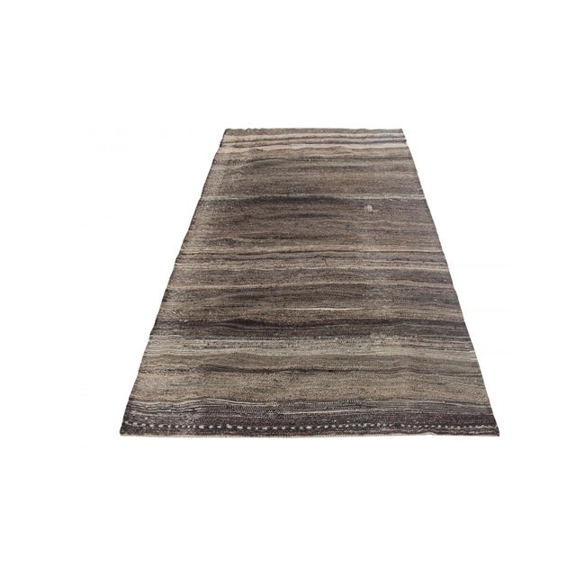 Vintage handwoven decorative kilim rug from Afyon region of Turkey. Approximately 50-60 years old. In very good condition.