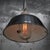 Vintage Industrial Black Enamel Pendant Light in Cast Iron and Clear Glass For Sale - Image 6 of 8