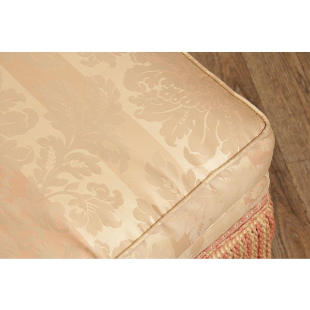 2000 - 2009 Century Furniture Pair of Fringed Ottomans For Sale - Image 5 of 12