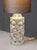 Gray Bubble Glass Table Lamp with Silk Shade by Josef Schott for Smålandshyttan, Sweden, 1960s For Sale - Image 8 of 13