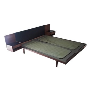Vintage Danish Bed by Hans J. Wegner, 1960s For Sale