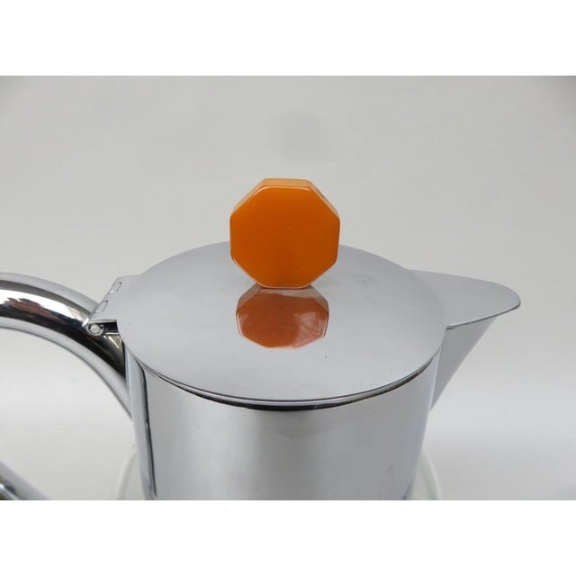 Art Deco Glass and Chrome-Plated Carafe with Ice Insert, 1930s For Sale - Image 9 of 18