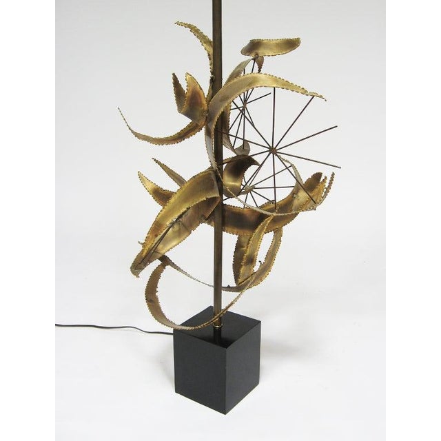 Black Mid 20th Century Brutalist Sculptural Table Lamp by Laurel For Sale - Image 8 of 10