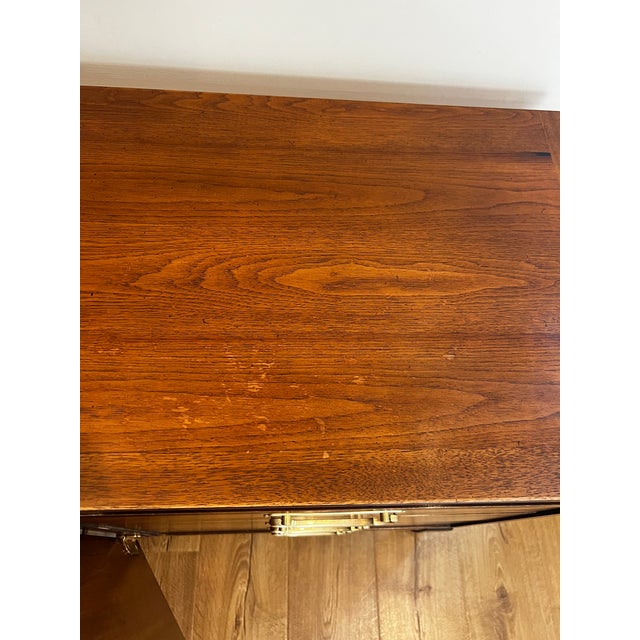 Vintage Mid-Century Modern Chin Hua Style Credenza Sideboard Cabinet Long Dresser by Lane Furniture For Sale - Image 16 of 17