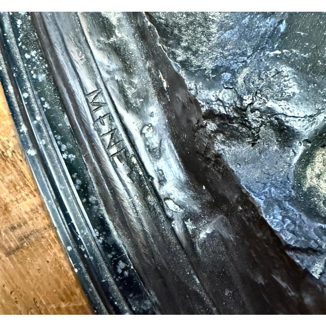Bronze Sculpture of a Stag Standing on a Rock on a Marble Plinth For Sale - Image 6 of 8