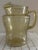 Traditional Vintage 1930s Federal Madrid Pitcher Amber Yellow Depression Glass For Sale - Image 3 of 8