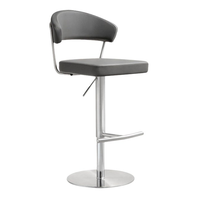 Cosmo Grey Steel Bar Stool For Sale