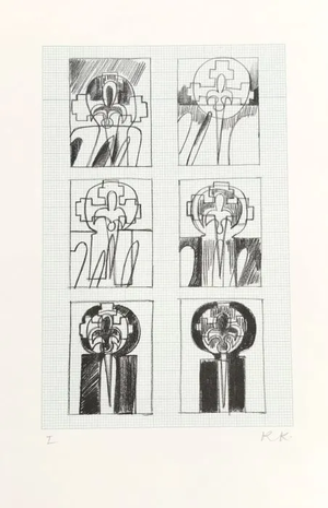 Ronald King Screenprint Knight Signed & Numbered 1978