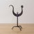 French 1950s French Iron Rooster Candlestick For Sale - Image 3 of 13