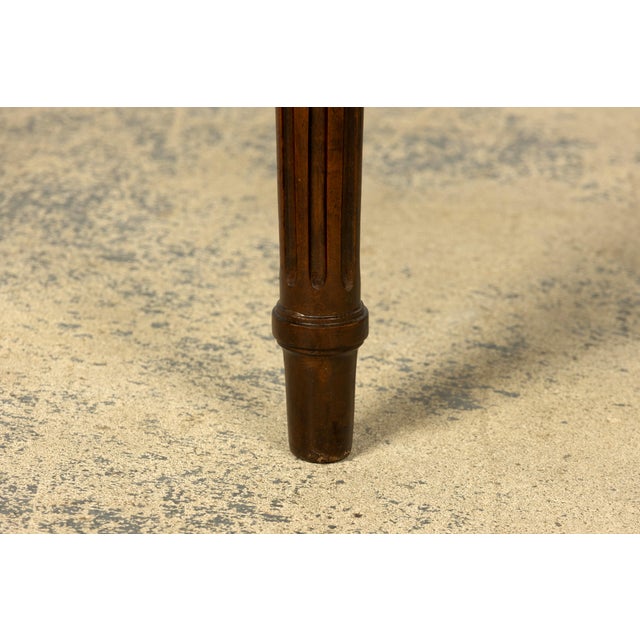 Late 19th Century French Empire Style Mahogany Barrel Back Desk Chair For Sale - Image 17 of 18