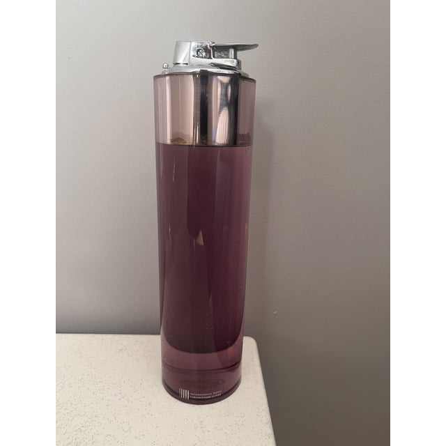 Purple Acrylic Table Lighter by Antonio Felice Botta, 1970s For Sale - Image 6 of 7