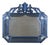 Antique Venetian Blue Glass Mirror, 1890 For Sale