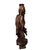 A remarkably substantial and intricately carved wooden statue depicting the Chinese deity Shou Lao, the revered God of...