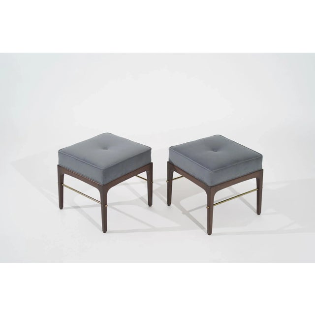 Linear Stools in Walnut Series 18 by Stamford Modern - a Pair For Sale - Image 4 of 12