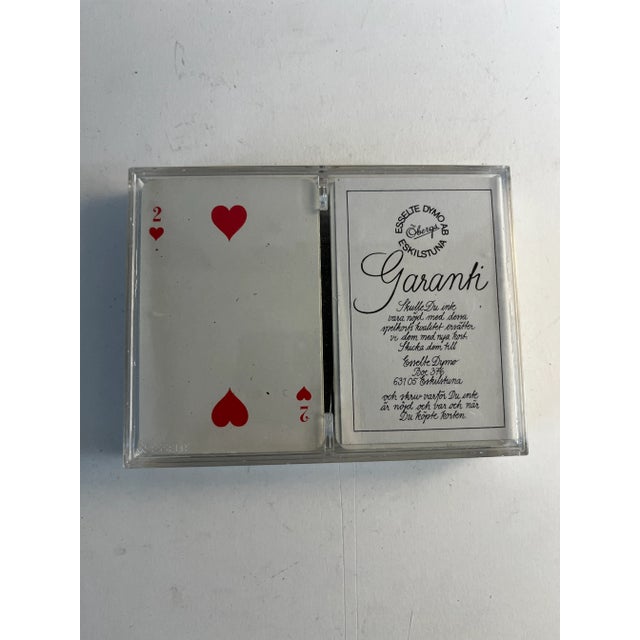 Mid-Century Modern 1970s Swedish Dala Horse Playing Cards - Set of 2 For Sale - Image 3 of 4