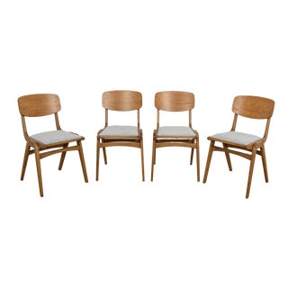 Mid-Century Boomerang Type 229XB Dining Chairs by Gościcińska Fabryka Mebli, Poland, 1960s, Set of 4 For Sale