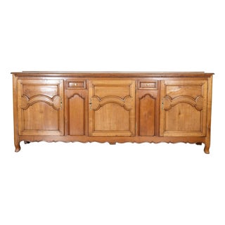 19th Century French Cherry Wood Enfilade with Four Doors For Sale