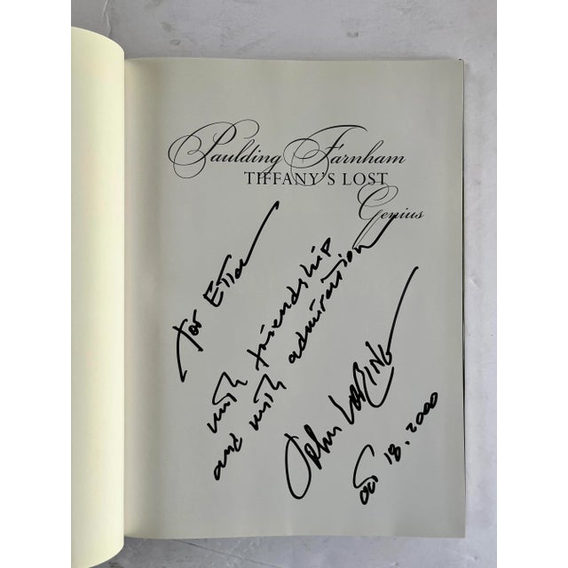 American Paulding Farnham: Tiffany’s Lost Genius, 2000. Signed and Inscribed by John Loring For Sale - Image 3 of 5
