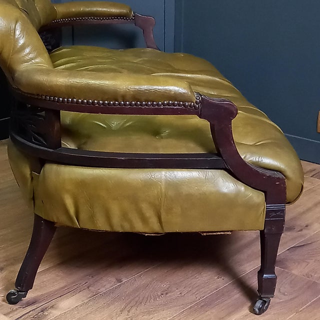 Victorian Chesterfield Reading Bench For Sale - Image 9 of 16