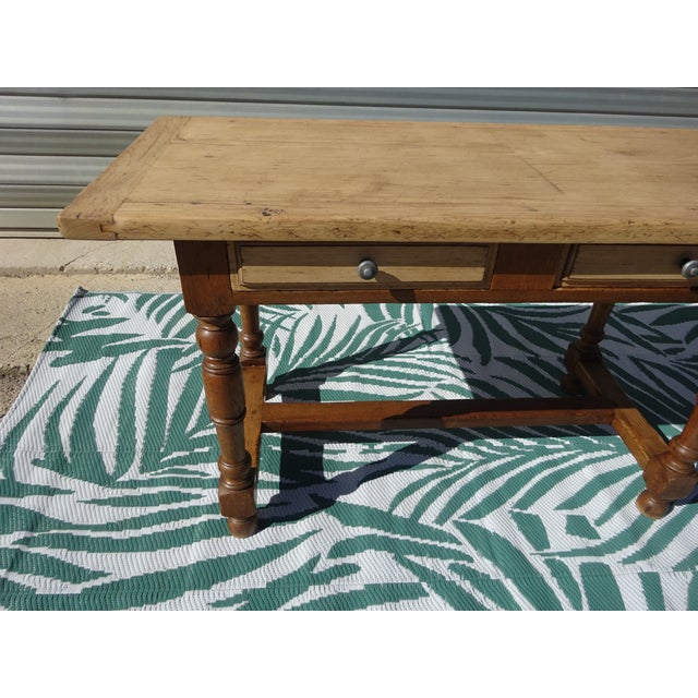 Vintage Oak Desk, 1930s For Sale - Image 10 of 18
