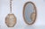 Franco Albini Oval Mirror Set and Bamboo Chandelier attributed to Franco Albini, 1960s, Set of 2 For Sale - Image 4 of 18
