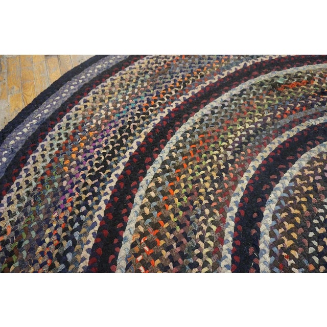 1930s American Braided Rug For Sale - Image 9 of 12