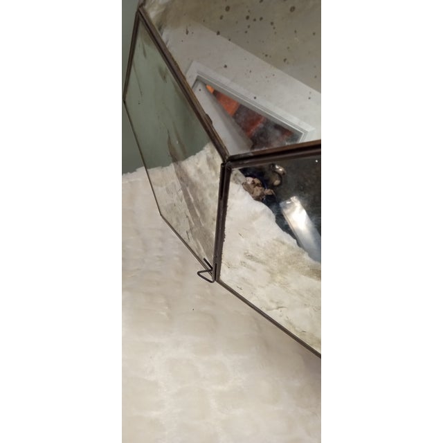 1990s 1990's Acid Patina Glass Lantern Pendant For Sale - Image 5 of 7