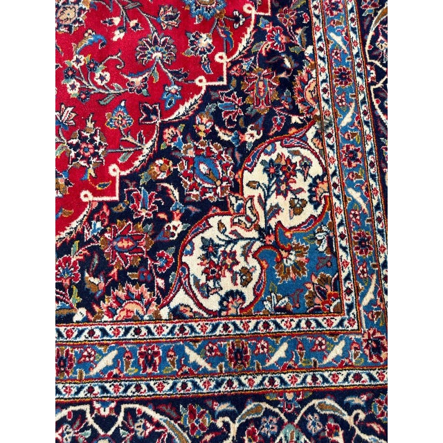 Large Vintage Kashan Style Rug, 1960s For Sale - Image 17 of 18