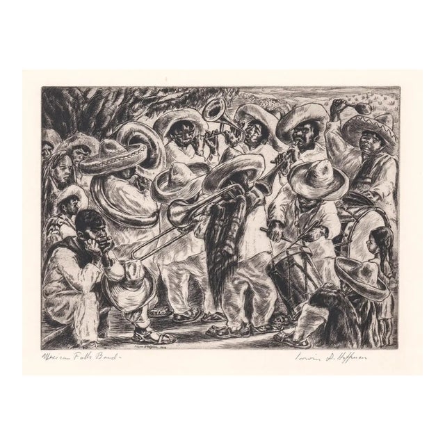 1936 Irwin Hoffman Mexican Folk Band Etching For Sale