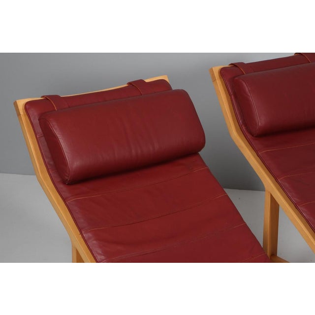Chaise Lounge in Leather by Rud Thygesen & Johnny Sørensen For Sale - Image 4 of 9