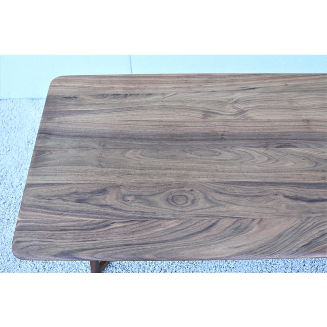 Wood Modern Formstelle for Zeitraum Twist American Walnut Rectangular Coffee Table For Sale - Image 7 of 13