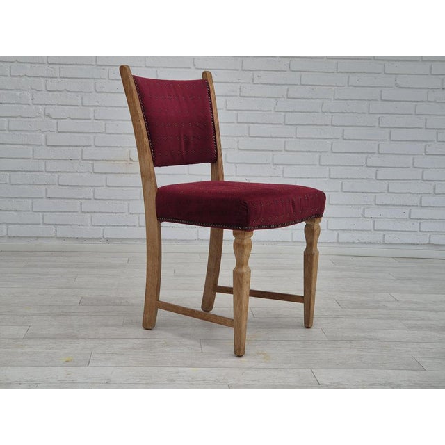 Wood Danish Dinning Chairs in Oak Wood, 1970s, Set of 6 For Sale - Image 7 of 18