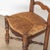 Brown 1940s French Carved Wood and Woven Chair For Sale - Image 8 of 12