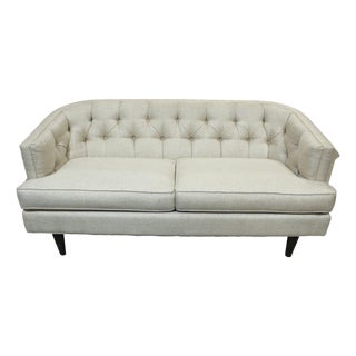 Sherrill Tufted Oatmeal Sofa - Beige For Sale