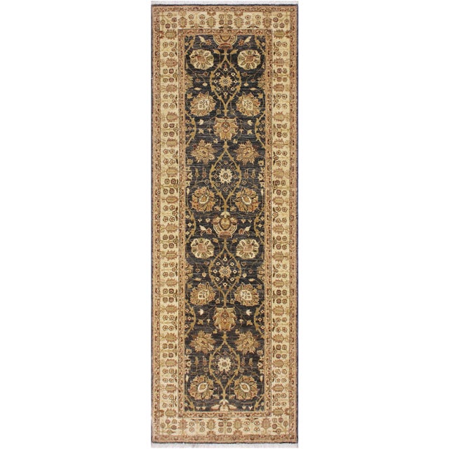 Ziegler Charcoal/Ivory Wool Runner Rug- 3'0'' X 8'10'' For Sale - Image 10 of 10