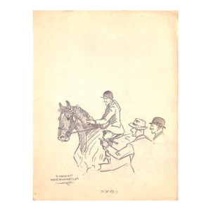 Original 1944 Pencil Drawing From Hi, Guy! The Cinderella Horse by Paul Brown 29