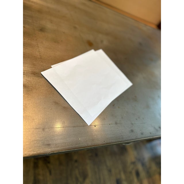 Metal Vintage Industrial Metal Dining Table With Drawers For Sale - Image 7 of 11